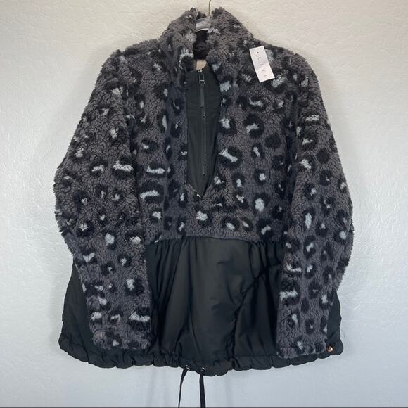 Lane Bryant LIVI Sherpa Half Zip Pullover Jacket Sweater - Picture 3 of 12